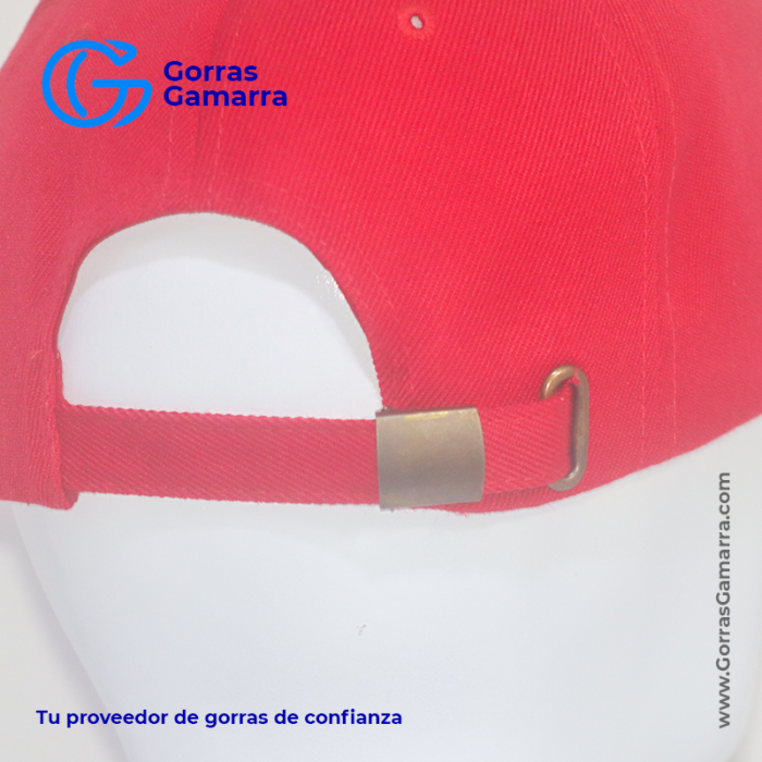 Gorra de Lona Rojo y Blanco