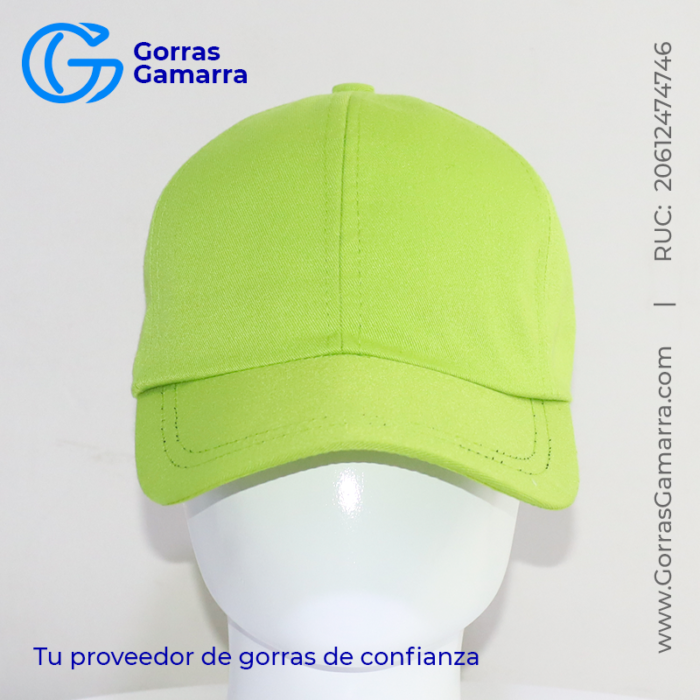 Gorra Dril Verde Limón