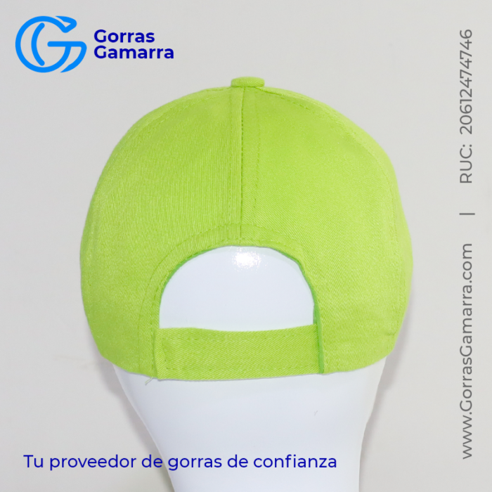 Gorra Dril Verde Limón