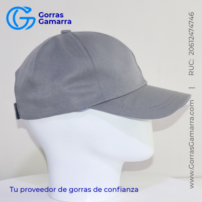 Gorra Drill Plomo Rata