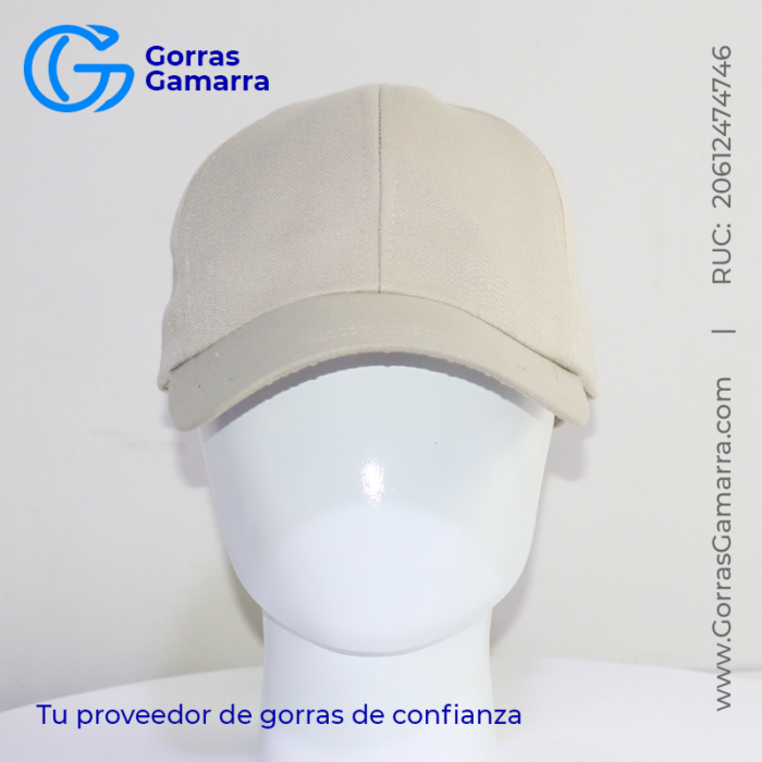 Gorra Drill Publicitario Beige