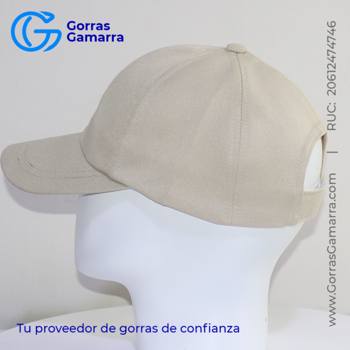 Gorra Drill Publicitario Beige