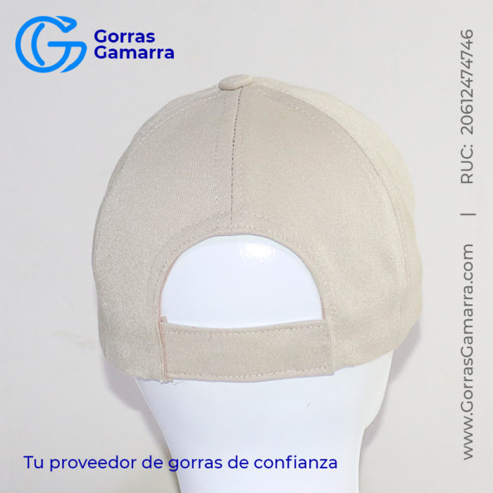 Gorra Drill Publicitario Beige