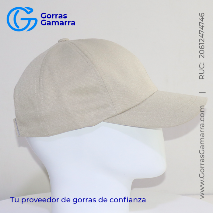 Gorra Drill Publicitario Beige